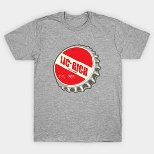 Vintage Lic Rich Licorice Soda Bottlecap T-Shirt